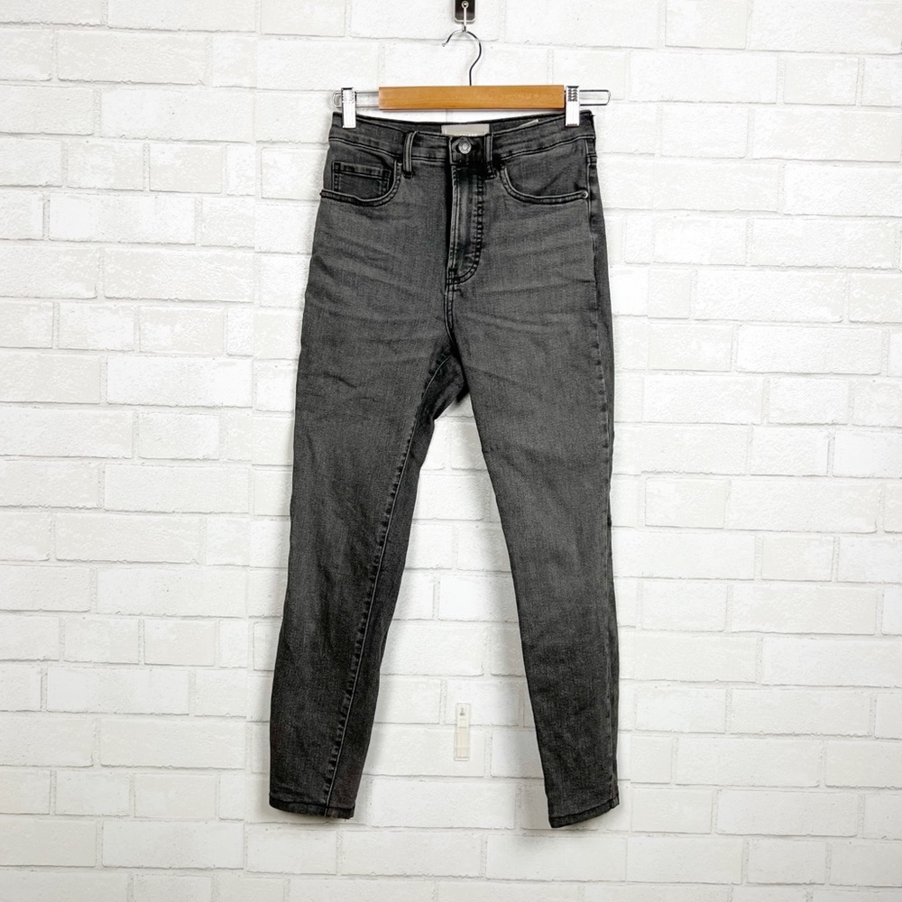 Everlane Washed Black High Rise Ankle Skinny Jean Size 26